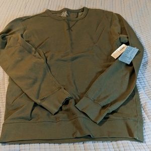 Army Green Crew Neck Sweatshirt